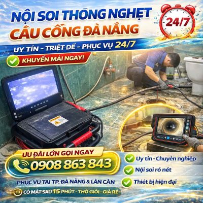 thông nghẹt câu cống bằng nội soi