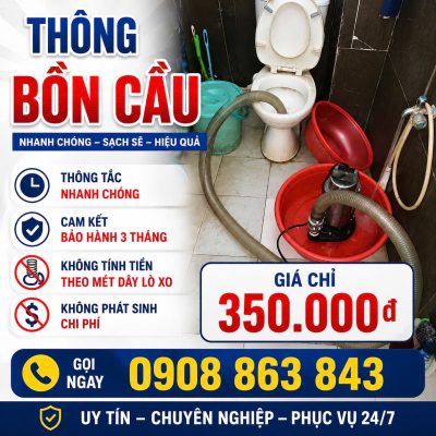thông tắc bồn cầu tại đà nẵng